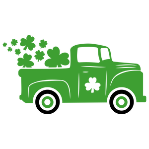 St Patricks Day Green Truck