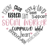 Social Worker Heart Design