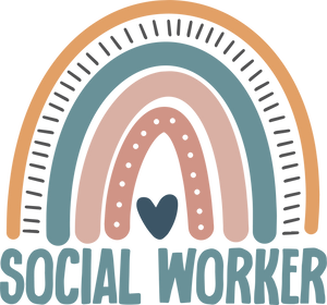 Social Worker Rainbow Design #3